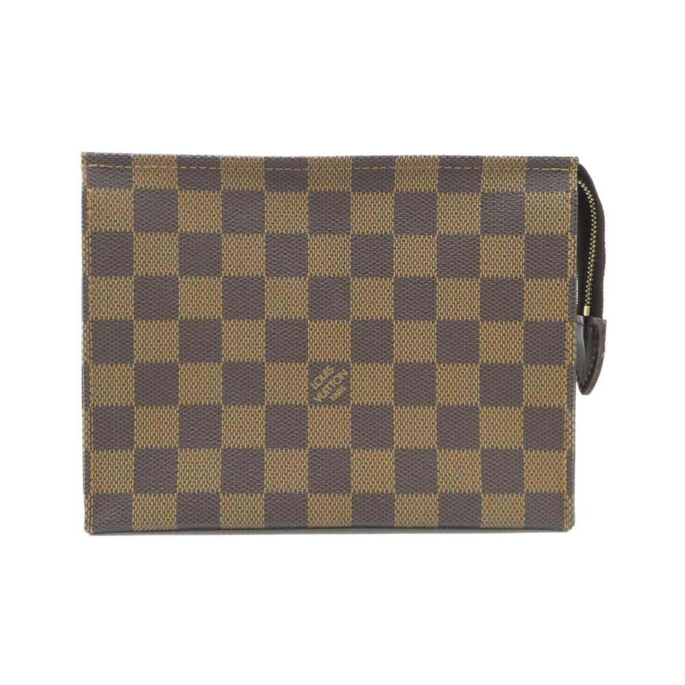 LOUIS VUITTON Authentic Brown Damier Pochette Pouch